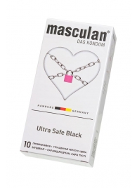 Ультрапрочные презервативы Masculan Ultra Safe Black - 10 шт. - Masculan - купить с доставкой в Дзержинске