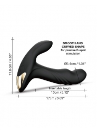 Черный вибромассажер простаты Multi P-Joy с 3 моторами - Dorcel - в Дзержинске купить с доставкой