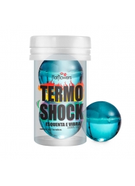 Интимный гель Termo Shock Hot Ball с разогревающе-покалывающим эффектом (2 шарика по 3 гр.) - HotFlowers - купить с доставкой в Дзержинске