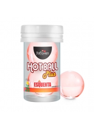 Лубрикант на масляной основе Hot Ball Plus с разогревающим эффектом (2 шарика по 3 гр.) - HotFlowers - купить с доставкой в Дзержинске