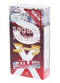 Ароматизированные презервативы Sagami Xtreme COLA - 10 шт. - Sagami - купить с доставкой в Дзержинске