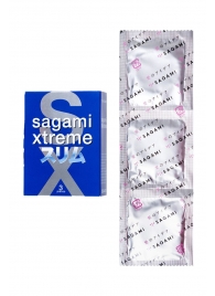 Розовые презервативы Sagami Xtreme FEEL FIT 3D - 3 шт. - Sagami - купить с доставкой в Дзержинске