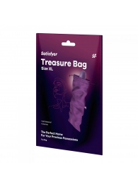 Фиолетовый мешочек для хранения игрушек Treasure Bag XL - Satisfyer - купить с доставкой в Дзержинске