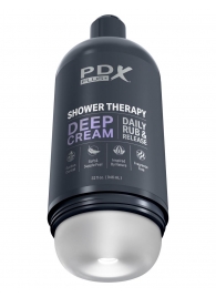 Мастурбатор в бутылке Shower Therapy Deep Cream - Pipedream - в Дзержинске купить с доставкой