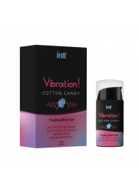 Жидкий вибратор Vibration Cotton Candy с ароматом сахарной ваты - 15 мл. - INTT - купить с доставкой в Дзержинске