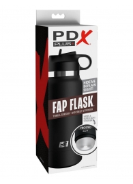 Черный мастурбатор в виде бутылки Fap Flask - Pipedream - в Дзержинске купить с доставкой