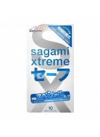 Презервативы Sagami Xtreme Ultrasafe с двойным количеством смазки - 10 шт. - Sagami - купить с доставкой в Дзержинске