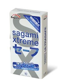 Презервативы Sagami Xtreme Ultrasafe с двойным количеством смазки - 10 шт. - Sagami - купить с доставкой в Дзержинске