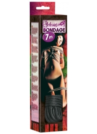 Чёрная веревка для связывания - 700 см. - Orion - купить с доставкой в Дзержинске