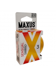 Презервативы анатомической формы Maxus Sensual - 3 шт. - Maxus - купить с доставкой в Дзержинске