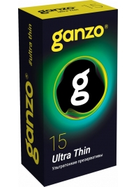 Прозрачные ультратонкие презервативы Ganzo Ultra thin - 15 шт. - Ganzo - купить с доставкой в Дзержинске