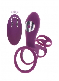 Фиолетовая эрекционная вибронасадка Halo Halo C-Ring Sleeve - Toy Joy - в Дзержинске купить с доставкой