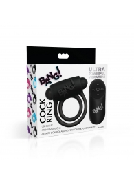 Черное эрекционное виброкольцо 28X Remote Control Vibrating Cock Ring   Bullet - XR Brands - в Дзержинске купить с доставкой