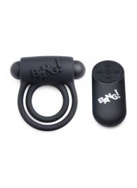 Черное эрекционное виброкольцо 28X Remote Control Vibrating Cock Ring   Bullet - XR Brands - в Дзержинске купить с доставкой