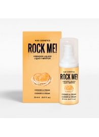 Жидкий вибратор Nuei Rock Me! с ароматом печенья и сливок - 20 мл. - Nuei cosmetics - купить с доставкой в Дзержинске