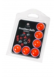 Набор из 6 шариков с массажным маслом Brazilian Balls с ароматом ягод - Secret Play - купить с доставкой в Дзержинске