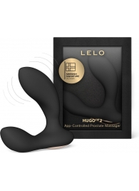 Черный вибростимулятор простаты Hugo 2 - Lelo - в Дзержинске купить с доставкой