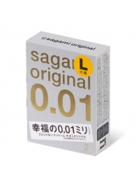 Презервативы Sagami Original 0.01 L-size увеличенного размера - 2 шт. - Sagami - купить с доставкой в Дзержинске