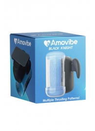 Инновационный робот-мастурбатор Black Knight с функцией пенетрации - Amovibe - в Дзержинске купить с доставкой