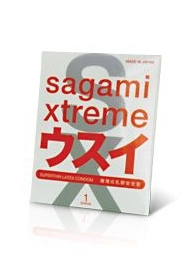 Ультратонкий презерватив Sagami Xtreme SUPERTHIN - 1 шт. - Sagami - купить с доставкой в Дзержинске