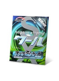 Презерватив Sagami Xtreme Mint с ароматом мяты - 1 шт. - Sagami - купить с доставкой в Дзержинске