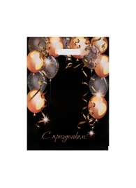 Пакет с вырубной ручкой и принтом в виде шариков (30х40 см) - Сима-Ленд - купить с доставкой в Дзержинске