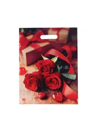 Пакет с принтом в виде роз (31х40 см) - Сима-Ленд - купить с доставкой в Дзержинске