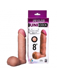 Фаллическая насадка для страпона UNICOCK 8  - 20 см. - LOVETOY (А-Полимер) - купить с доставкой в Дзержинске