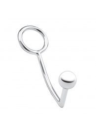 Кольцо на пенис с анальным стимулятором Stainless Steel Anal Hook   Cock Ring - BlueLine - в Дзержинске купить с доставкой