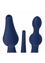 Набор из 3 универсальных насадок для анального душа Universal 3 Piece Silicone Enema Attachment Set - XR Brands - купить с доставкой в Дзержинске