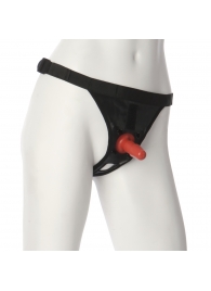 Трусики со штырьком для фиксации насадок Ultra Harness with Plug - Doc Johnson - купить с доставкой в Дзержинске