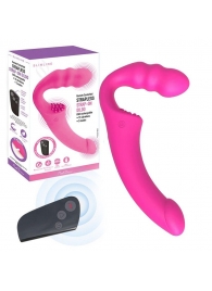 Розовый безремневой страпон Straples Strap-On Dildo - Erokay - купить с доставкой в Дзержинске