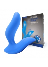 Синий вибромассажер простаты 3,5’’ Curve P-spot Massager - 12 см. - Erokay - в Дзержинске купить с доставкой