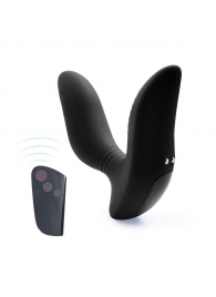 Черный вибромассажер простаты 3,5’’ Remote Control Curve P-spot Massager - 12 см. - Erokay - в Дзержинске купить с доставкой