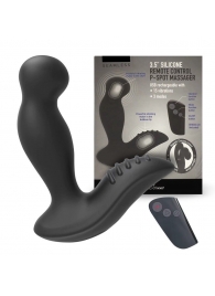 Черный вибромассажер простаты 3,5’’ Remote Control P-spot Massager - 12,5 см. - Erokay - в Дзержинске купить с доставкой