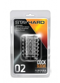 Прозрачная насадка на пенис с шишечками STAY HARD COCK SLEEVE 02 CLEAR - Blush Novelties - в Дзержинске купить с доставкой