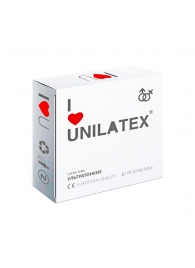 Ультратонкие презервативы Unilatex Ultra Thin - 3 шт. - Unilatex - купить с доставкой в Дзержинске