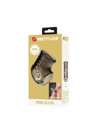 Дымчатая насадка на пенис и мошонку - Baile - в Дзержинске купить с доставкой