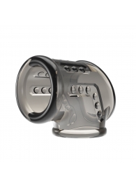 Дымчатая насадка на пенис и мошонку - Baile - в Дзержинске купить с доставкой