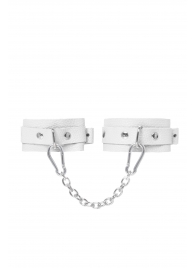 Белые мини-оковы со скруглёнными углами - Pecado - купить с доставкой в Дзержинске