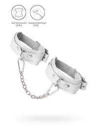 Белые мини-оковы со скруглёнными углами - Pecado - купить с доставкой в Дзержинске