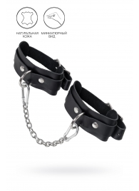 Черные мини-оковы со скруглёнными углами - Pecado - купить с доставкой в Дзержинске