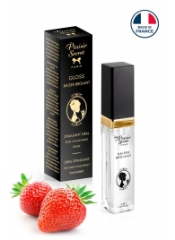 Стимулирующий блеск для губ со вкусом клубники - 7 мл. - Plaisir Secret - купить с доставкой в Дзержинске