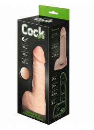 Телесный фаллоудлинитель с мошонкой Cock Next - 17 см. - LOVETOY (А-Полимер) - в Дзержинске купить с доставкой