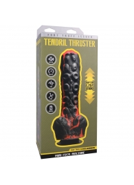 Черно-красная мини-машина на присоске Tendril Thruster - 21,6 см. - Doc Johnson - купить с доставкой в Дзержинске