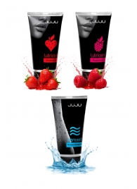 Набор из 3 лубрикантов JUJU (увлажняющий, клубника, малина) - JuJu - купить с доставкой в Дзержинске