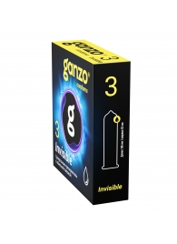 Супертонкие презервативы Ganzo Invisible - 3 шт. - Ganzo - купить с доставкой в Дзержинске