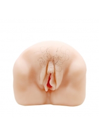 Телесный мастурбатор-вагина с оволосением и вибрацией - Baile - в Дзержинске купить с доставкой