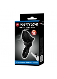 Черное эрекционное кольцо с вибрацией Adrien - Baile - в Дзержинске купить с доставкой