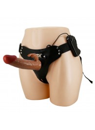 Мужской полый страпон с вибрацией Marion - Baile - купить с доставкой в Дзержинске